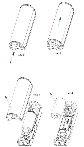 ZWAVE PST10 4 In 1 Multi-Sensor - Battery Installation