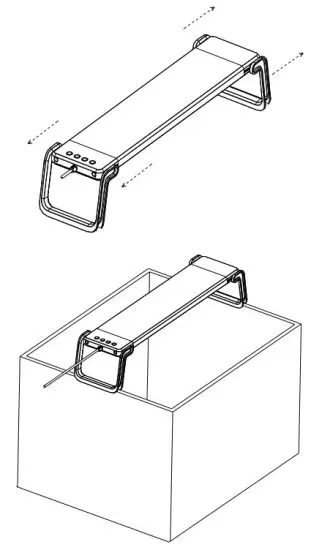 Shenzhen Huiyuan Intelligent Electronics HY-60W120 2.4G Programmable Aquarium High Performance LED Light - Fixture