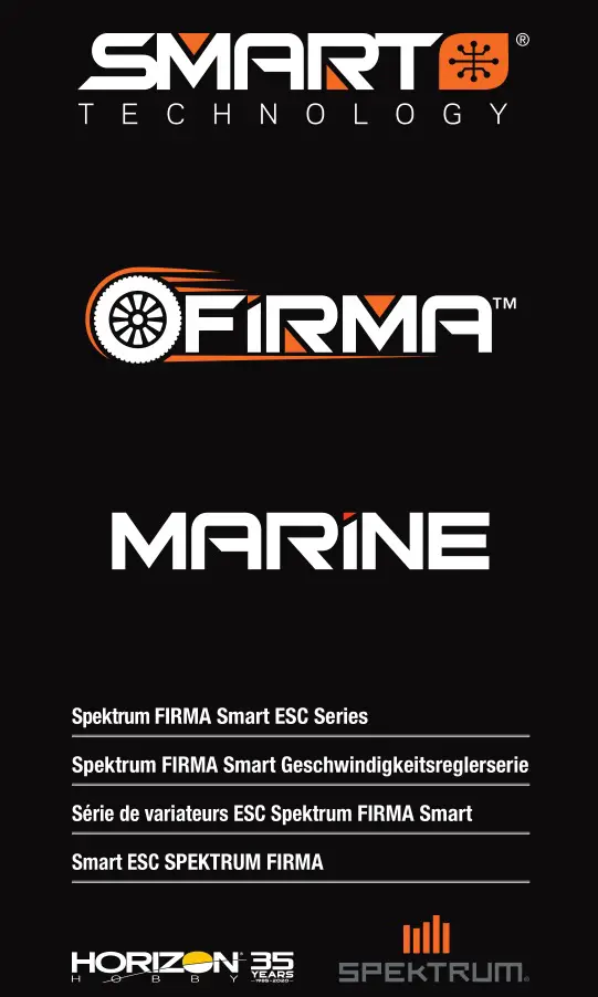 SPEKTRUM RC Spektrum FIRMA Smart ESC Series User Manual