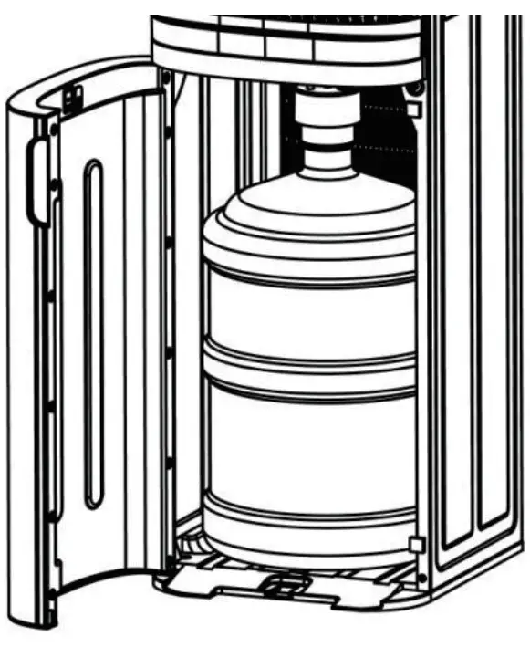 EUHOMY WC C Bottom Loading Water Cooler Dispenser-Draining instruction1