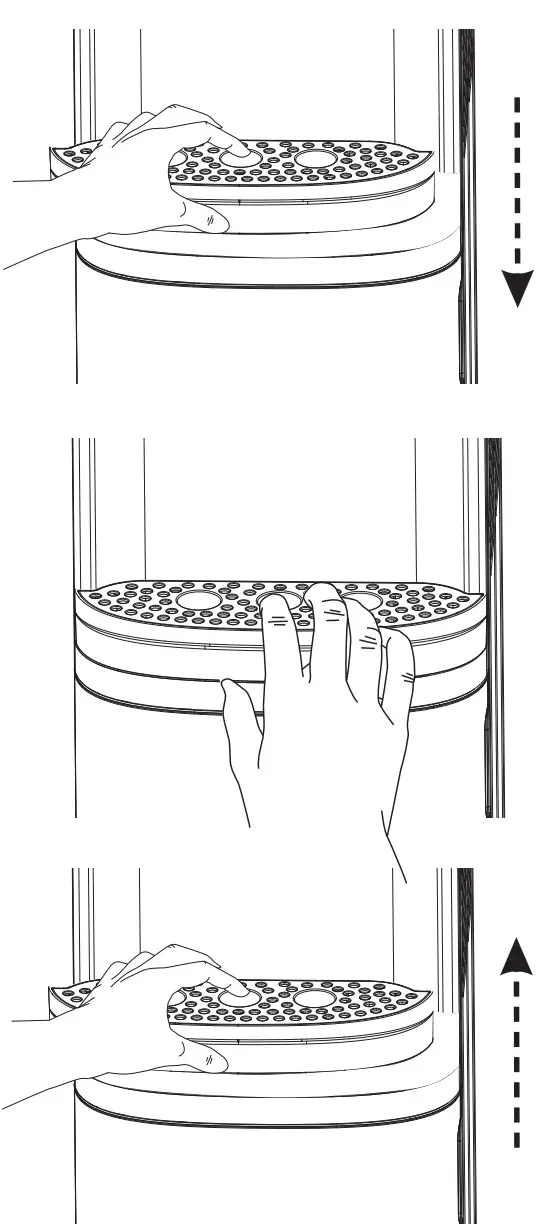 EUHOMY WC C Bottom Loading Water Cooler Dispenser-overflow