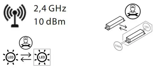 Paul Neuhaus 6539-55 LED Ceiling Light - parts