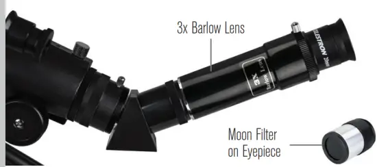 INSTALLING & USING THE BARLOW LENS