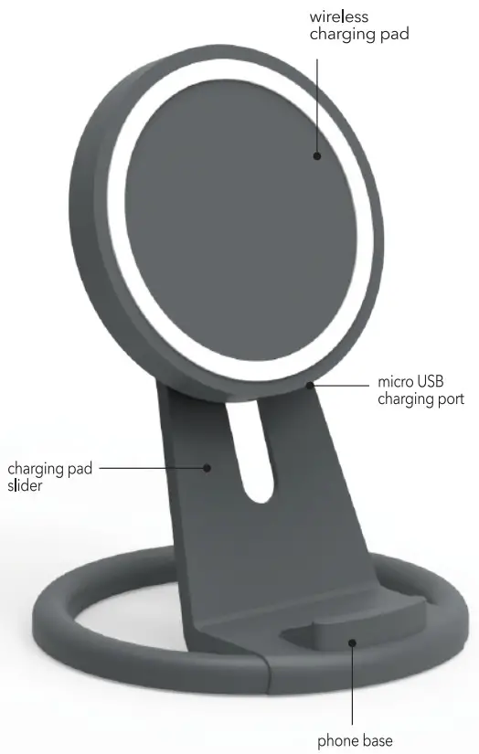 iessentials IED WCS Wireless Charger Phone Stand - Product Overview