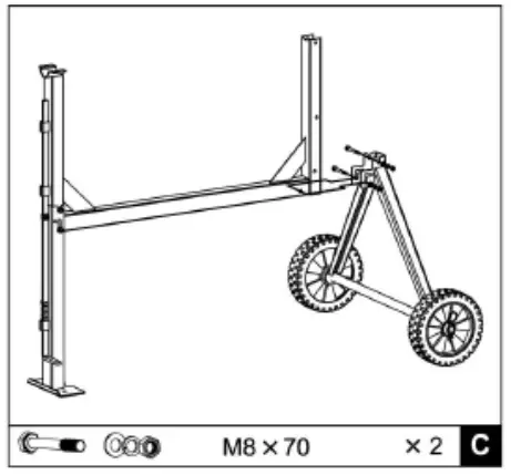 ZIPPER ZI BTM160 Concrete Mixer - Mounting frame