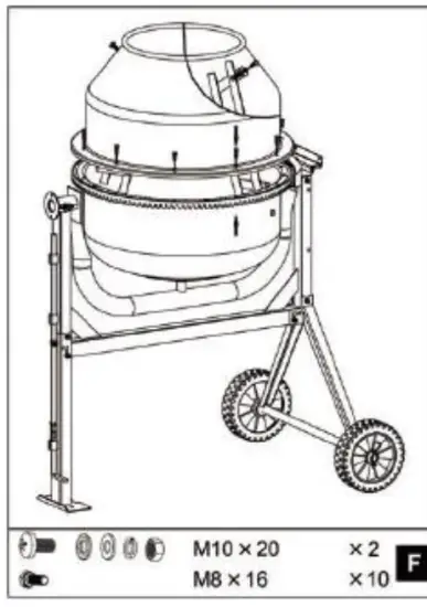 ZIPPER ZI BTM160 Concrete Mixer - ring gear