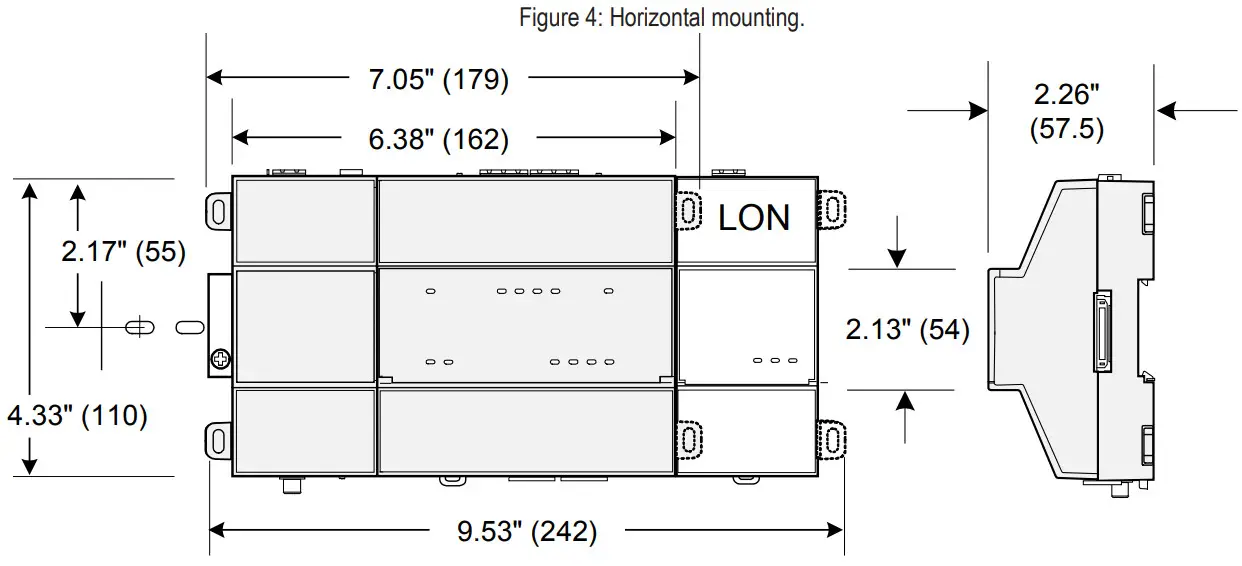 LG PBASNC8000 Multisite Network Controller - Horizontal mounting