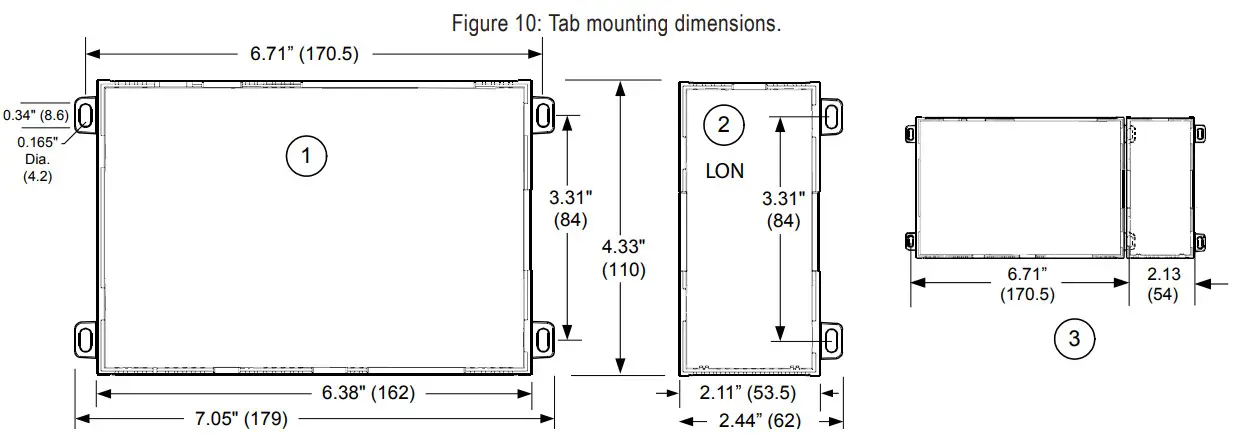 LG PBASNC8000 Multisite Network Controller - dimensions