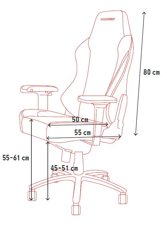 PROZIS Premium Office Gaming Chair fig 2