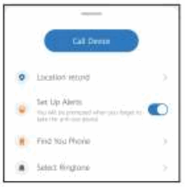 tuya S4 Smart Finder User - setting