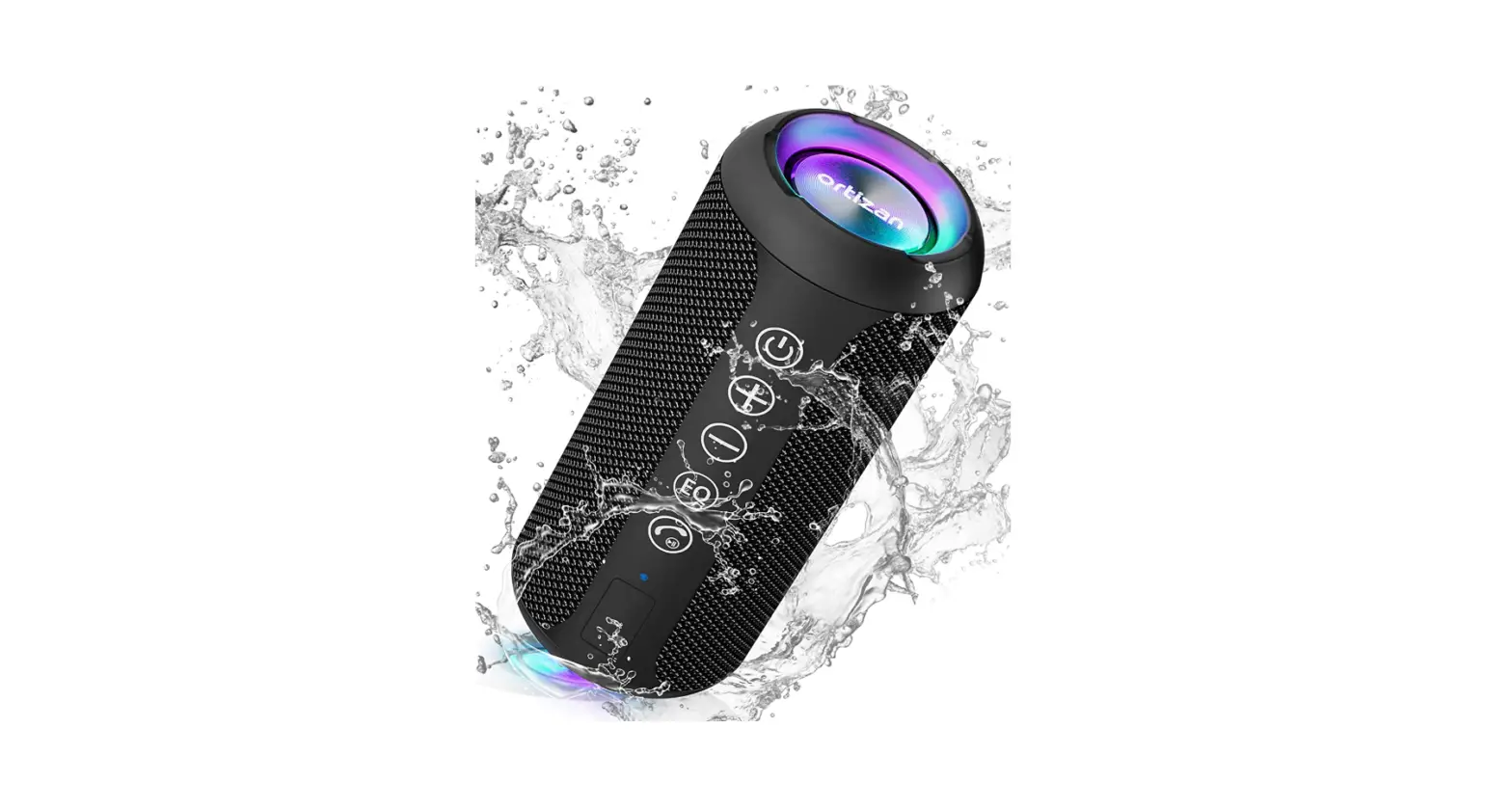 Ortizan Portable Bluetooth Speaker, Ipx7 Waterproof Wireless Speaker-complete Features/instruction Guide