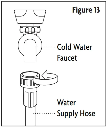 Connect the Water Hose