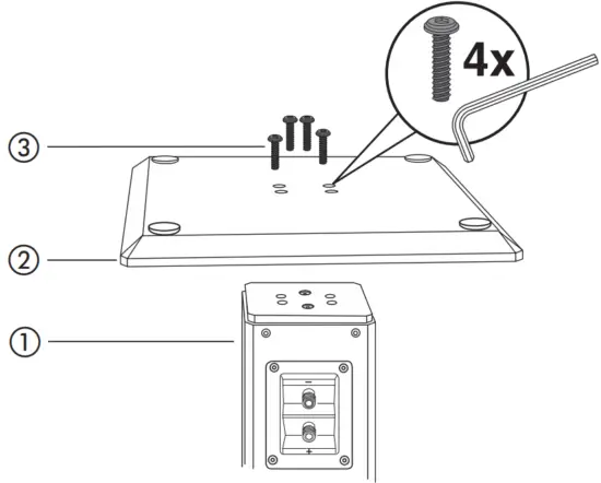 Mounting the base plate