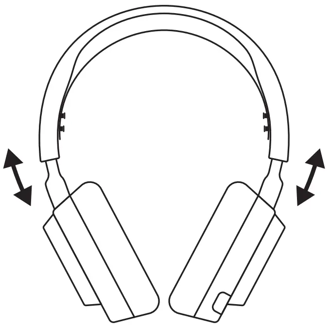 steelseries 61520 Arctis Nova Pro Wireless Multi System Gaming Headset- ADJUSTMENT