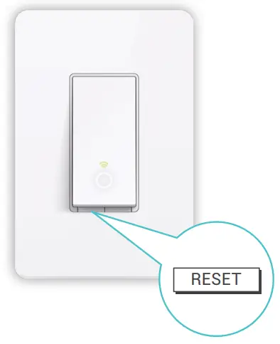 Resetting the Smart Switch