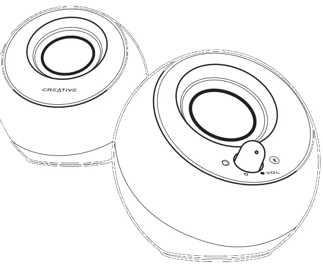 CREATIVE MF1700 Pebble V3 USBC 20 Minimalist Desktop Speakers