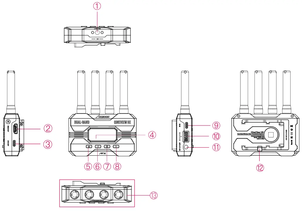 ACCSOON CineView HE Multi Spectrum Wireless Video Transmission System - fig 1