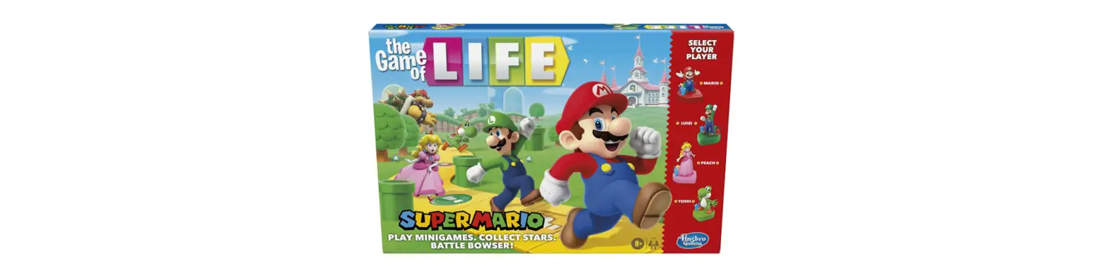 Hasbro E9488 The Game Of Life Super Mario Edition Board Game For Kids Instruction Manual