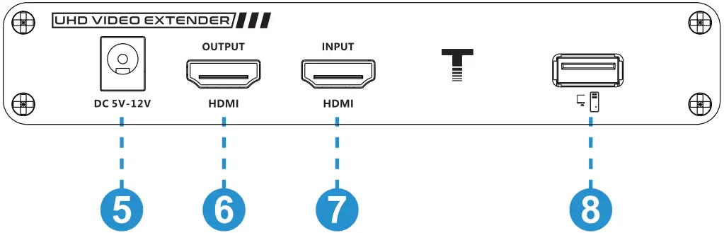 KanexPro Extender Over Cat6 w USB 2.0 70M 2B