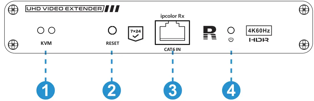 KanexPro Extender Over Cat6 w USB 2.0 70M 3A