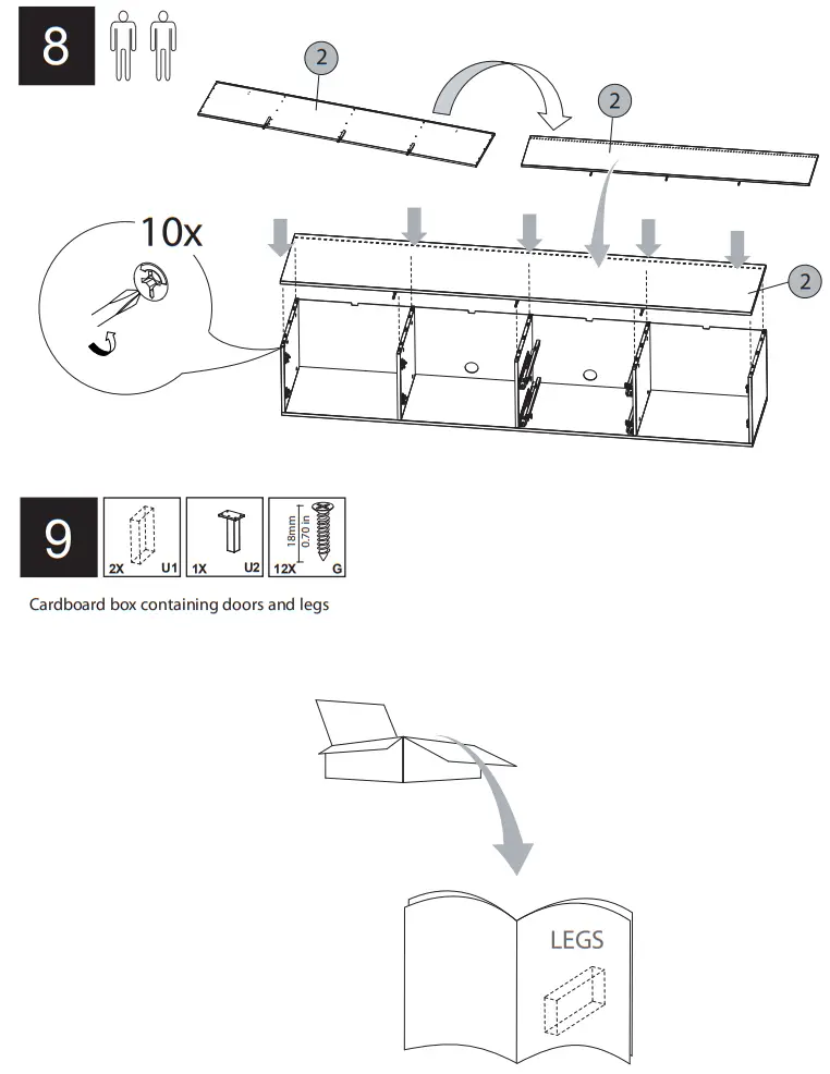 OTTO MBA07 DIVENTA Lowboard 220cm - FIG20