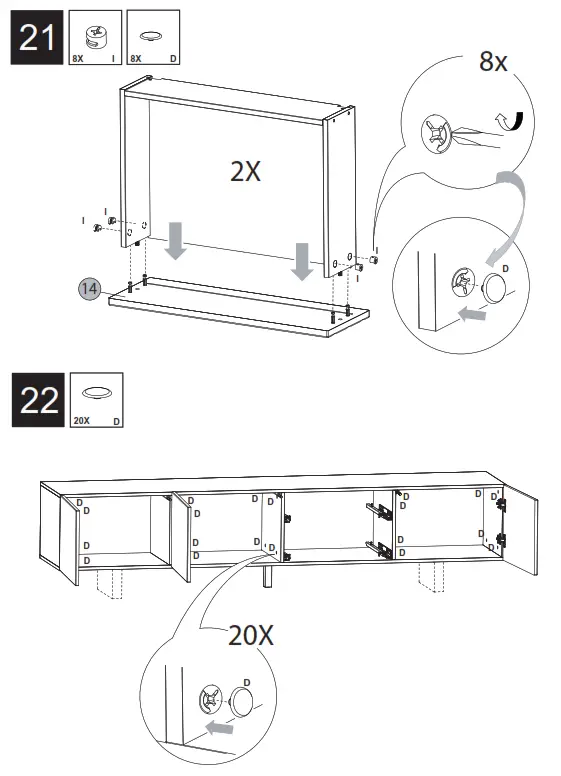 OTTO MBA07 DIVENTA Lowboard 220cm - FIG27