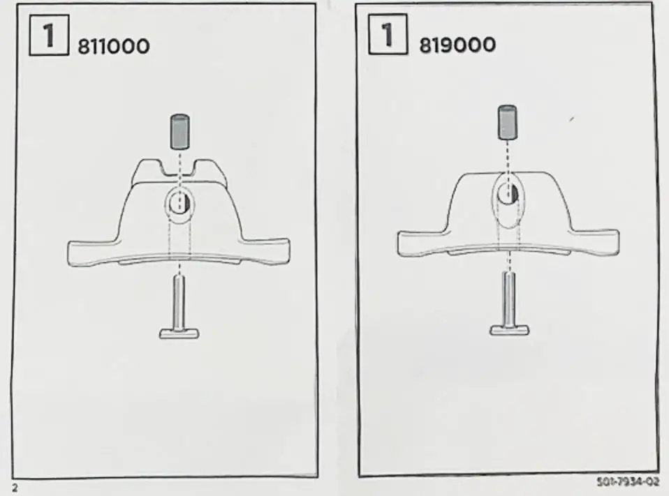 THULE T-Track adapter 882 - figure 1