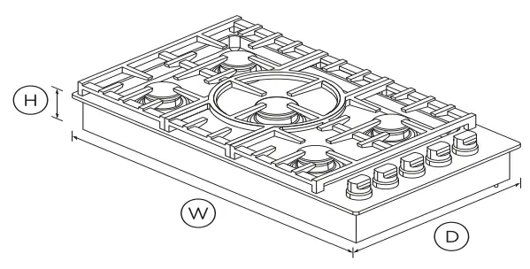FISHER PAYKEL CDV2-365HN N Gas Cooktop, 36 Inch-FIG2