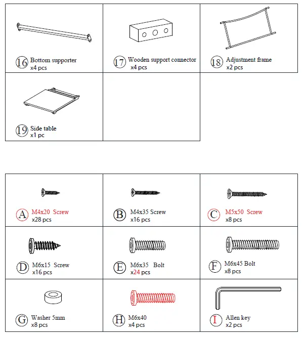 SUGIFT ZY1C0070 Outdoor Chaise Lounger with Side Table 4