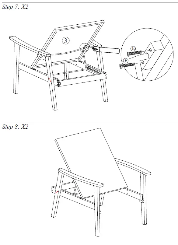 SUGIFT ZY1C0070 Outdoor Chaise Lounger with Side Table 7