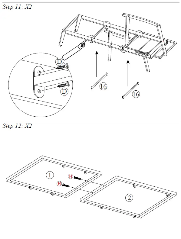 SUGIFT ZY1C0070 Outdoor Chaise Lounger with Side Table 9