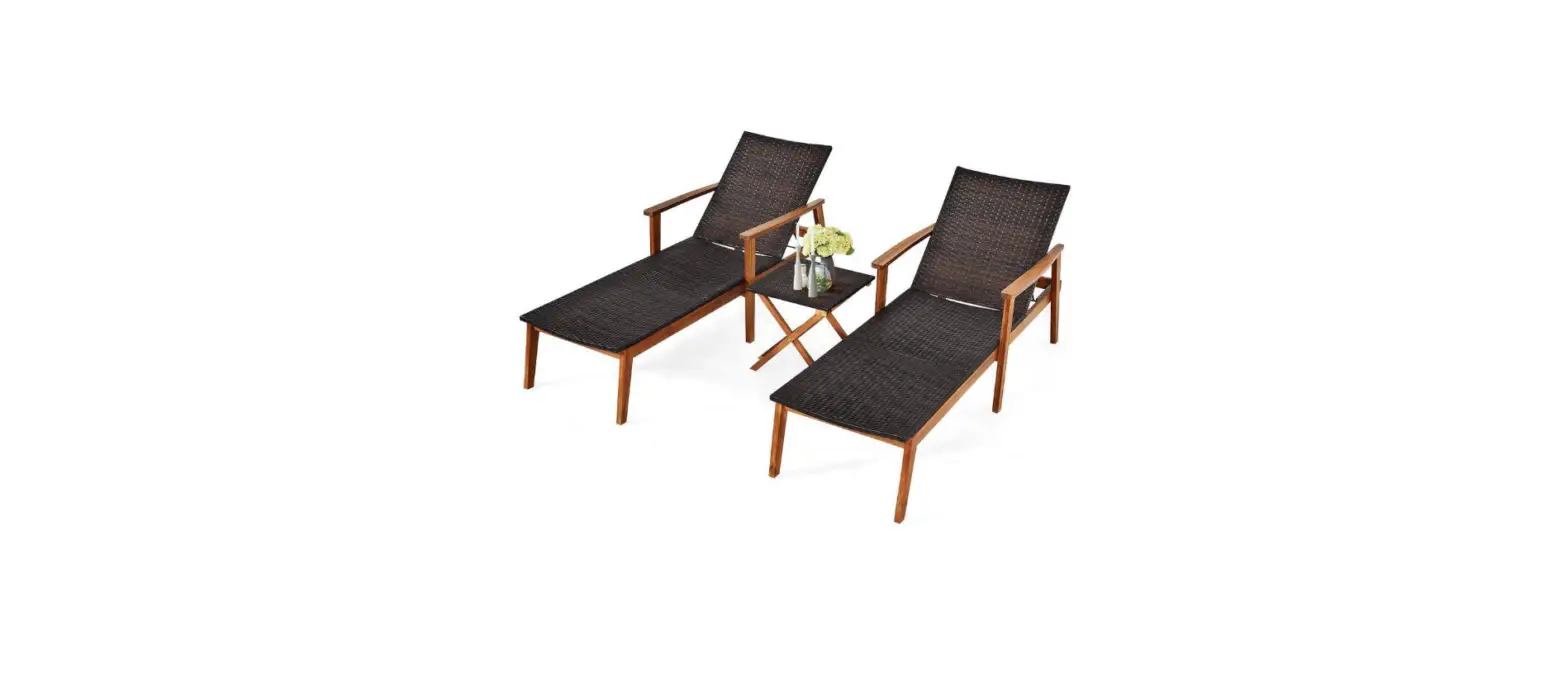 Sugift Zy1c0070 Outdoor Chaise Lounger With Side Table User Manual Sugift Zy1c0070 Outdoor Chaise Lounger With Side Table User Manual