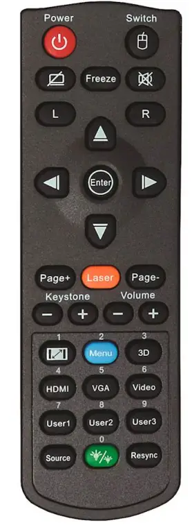 Optoma EH400 Full HD 1080p Projector - Remote