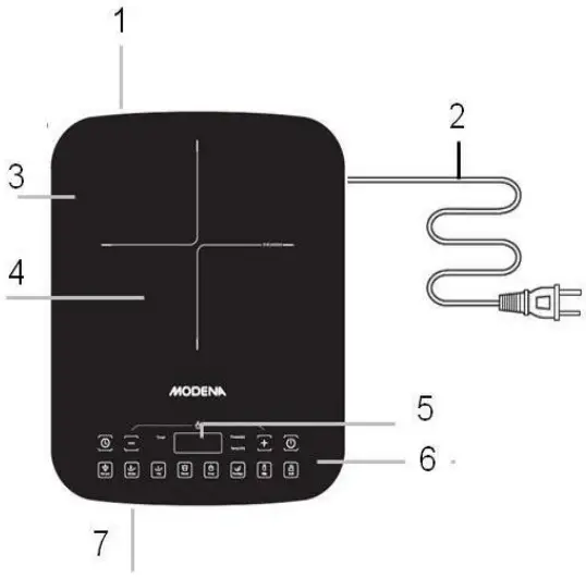 MODENA PI 1315 Portable Induction Cooker - Fig 1