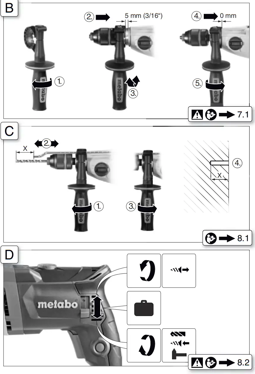 metabo SB 850 2 Cordless Impact Drill - fig 5