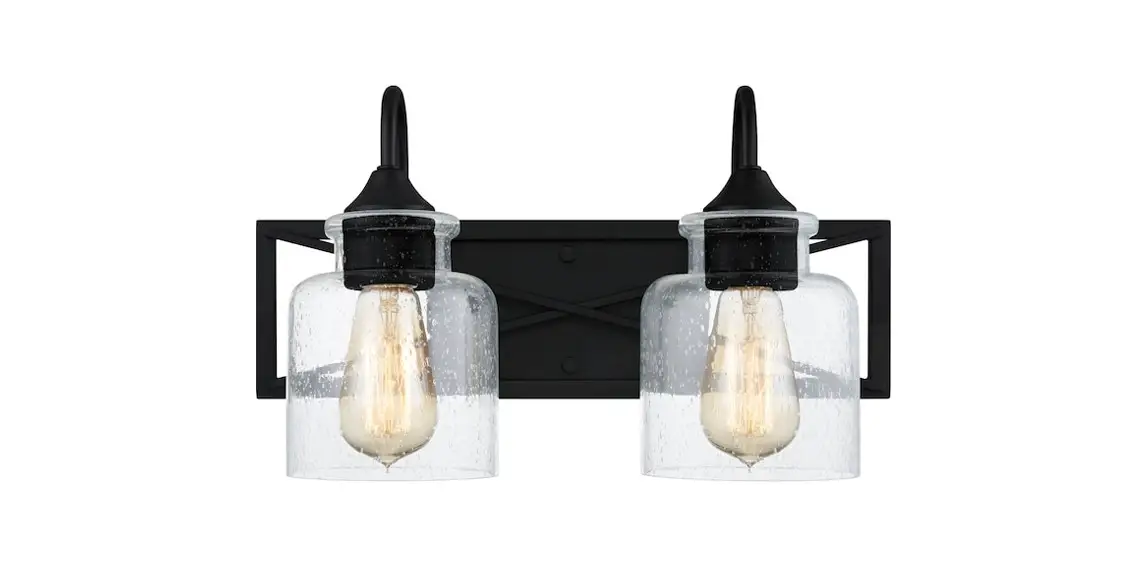 Quoizel Bart8616mbk Bartley 15.75 In. 2-light Matte Black Vanity Light Installation Guide