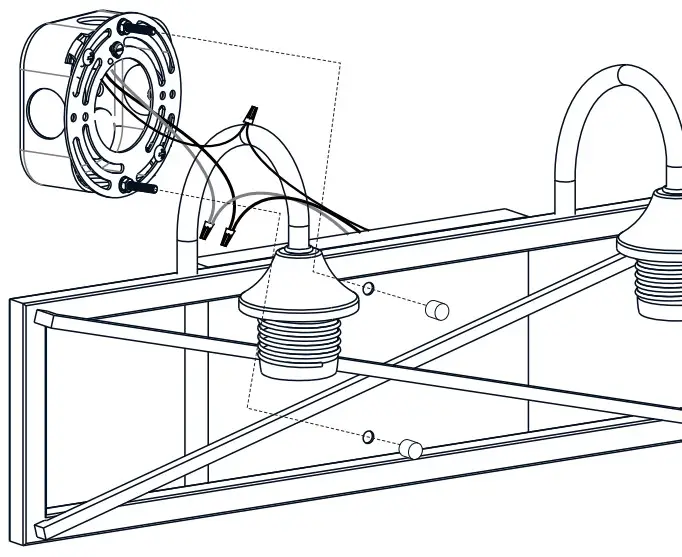 QUOIZEL BART8616MBK Bartley 15 75 in. 2 Light Matte Black Vanity Light - Fixture Body