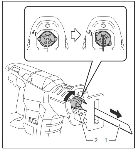 makita DJR188 Cordless Recipro Saw - 8