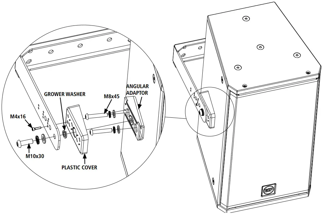 RCF COMPACT M SERIES Two Way Speakers fig 11
