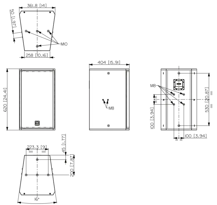 RCF COMPACT M SERIES Two Way Speakers fig