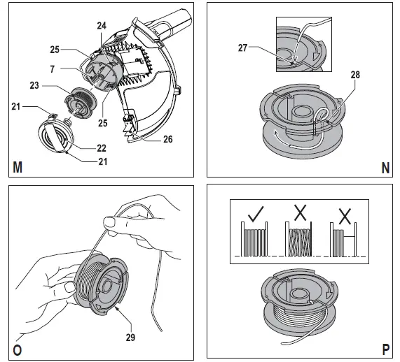 BLACK DECKER GLC1423L Cordless Telescopic Grass Trimmer 3