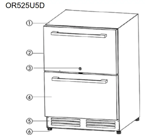 Awanti OR Series Outdoor Refrigerator Refrigerator- fig 2