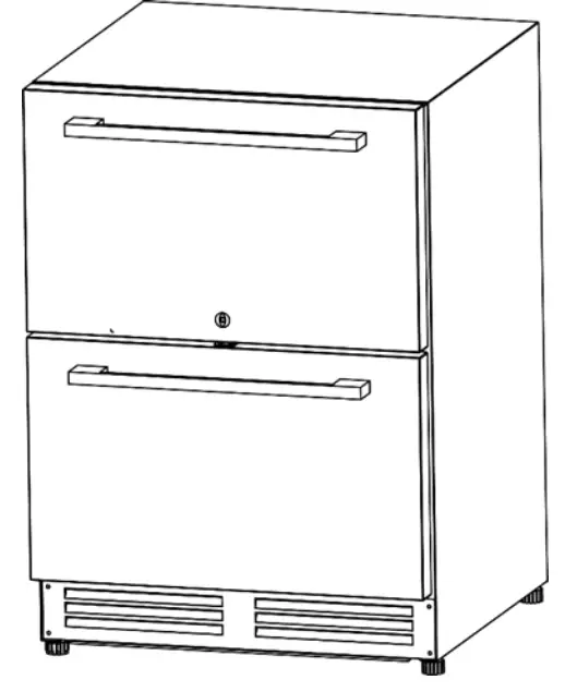 Awanti OR Series Outdoor Refrigerator Refrigerator- fig