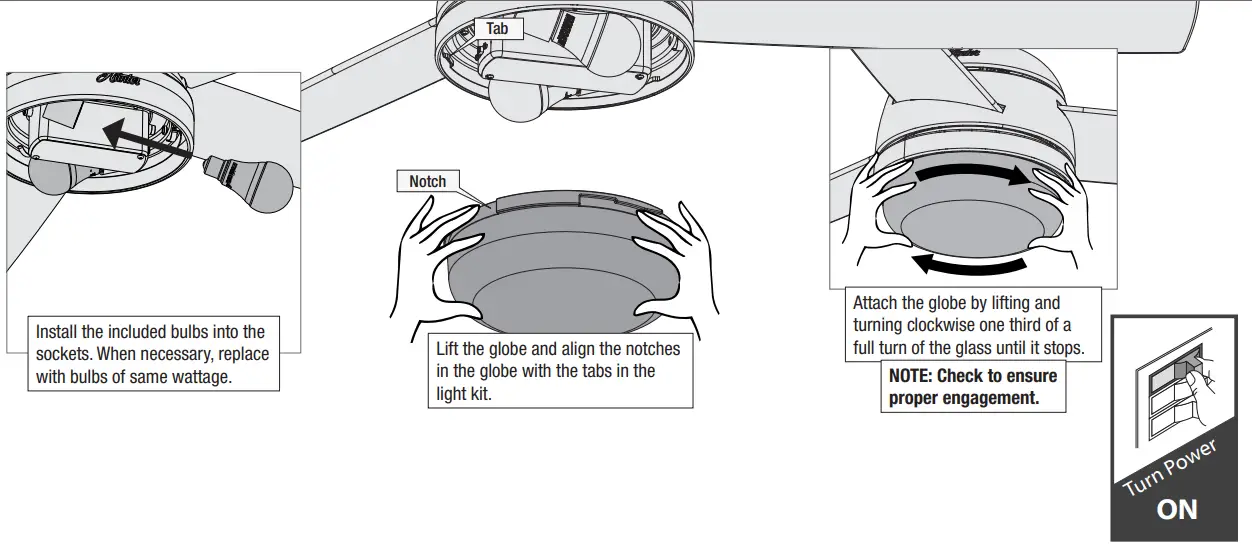 Hunter 51872 Sandin Matte Silver LED Indoor Ceiling Fan-fig22