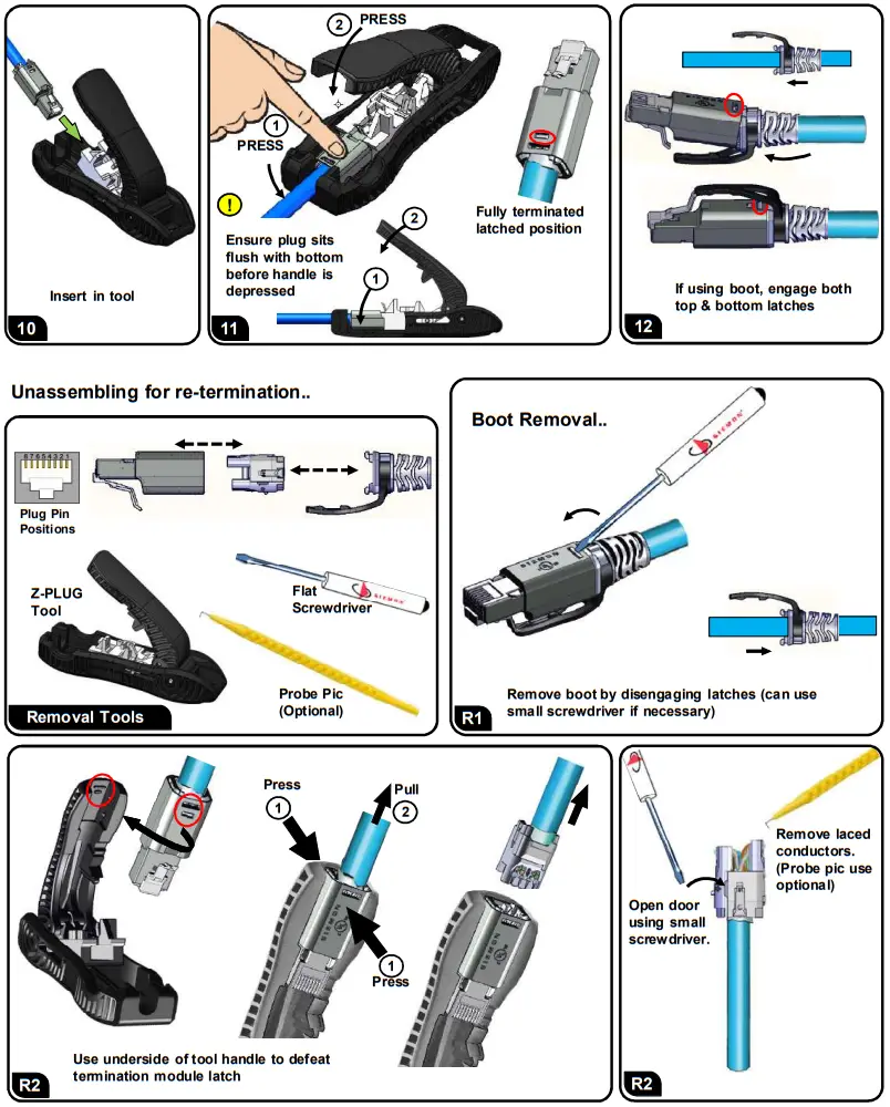 SIEMON RJ45 Z PLUG Field Terminated - fig 1