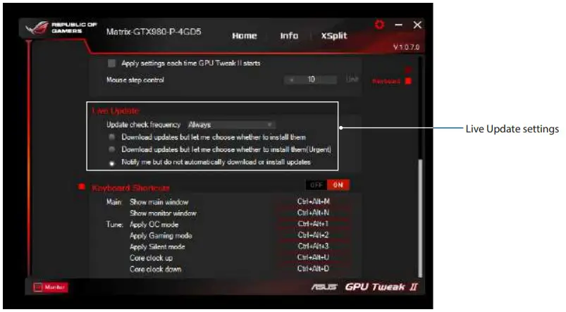 ASUS GPU Tweak II Software - Figure 8