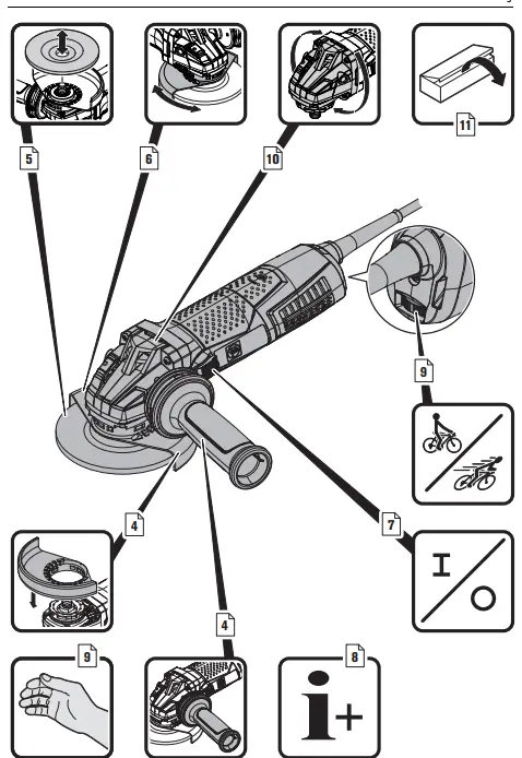 Fein CG13-125V-Angle-Grinder-1300W-ø125mm-fig-2