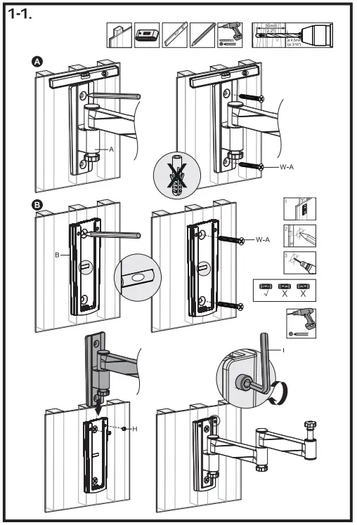 equip-650107-13-42-Inch-Articulating-TV-Wall-Mount-Bracket-Fig-05