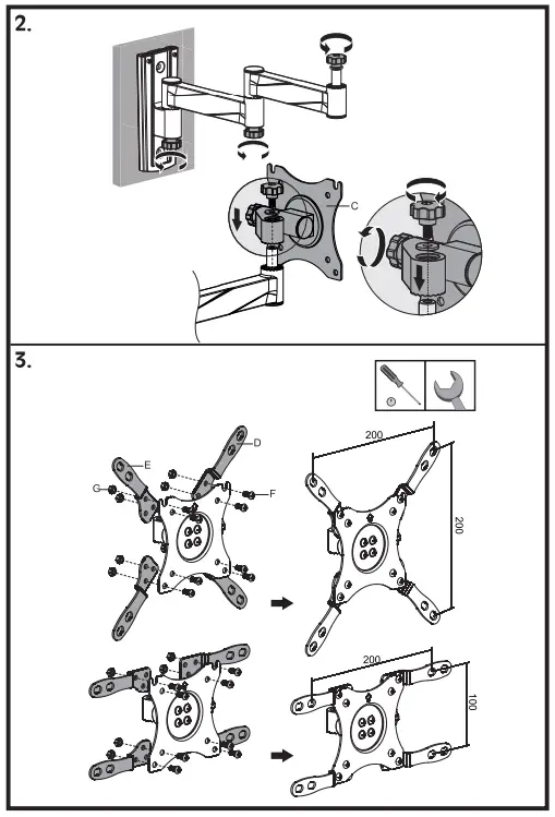 equip-650107-13-42-Inch-Articulating-TV-Wall-Mount-Bracket-Fig-07