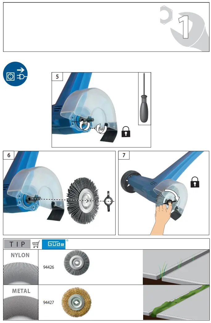Gude GFR 150 Electric Grout Cleaner - fig 3